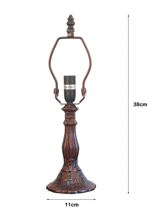 Metal Vintage Lamp Base for 8" Wide Tiffany Mini Table Lamp