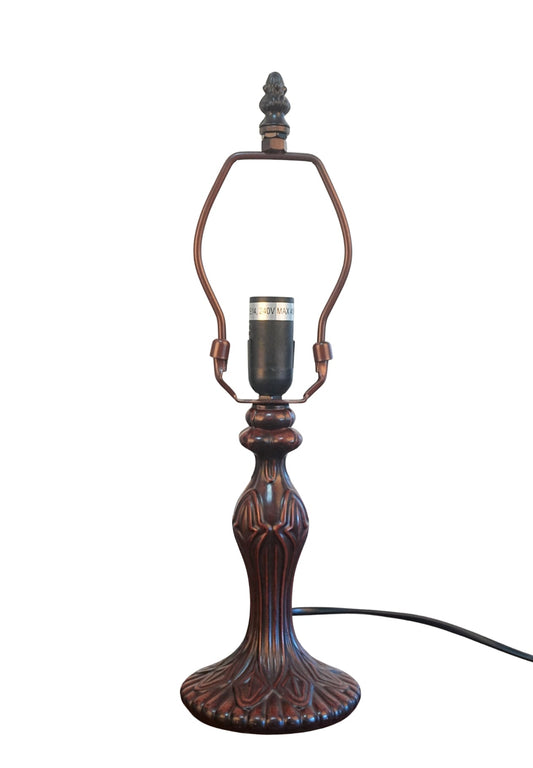 Vintage 1 Lights Metal Vintage Lamp Base for 8" Wide Tiffany Mini Table Lamp