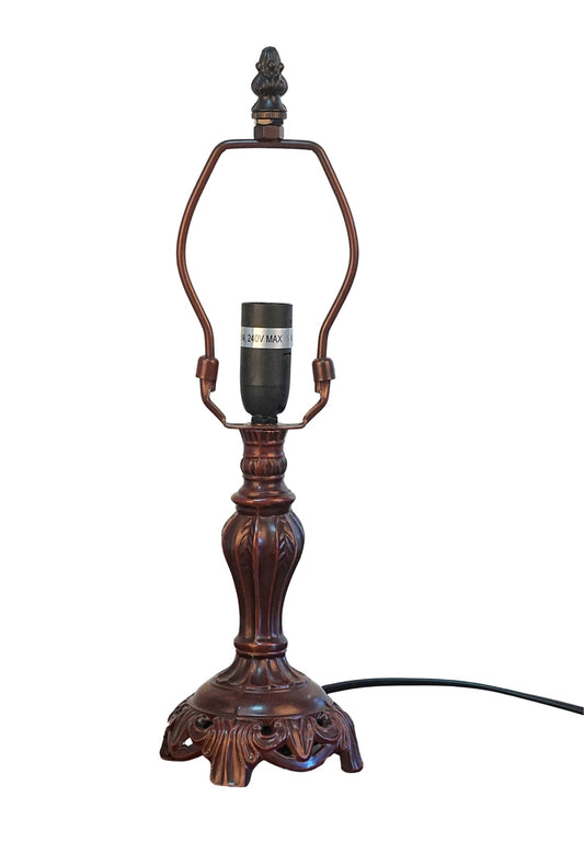 Metal Vintage Lamp Base for 8" Wide Tiffany Mini Table Lamp