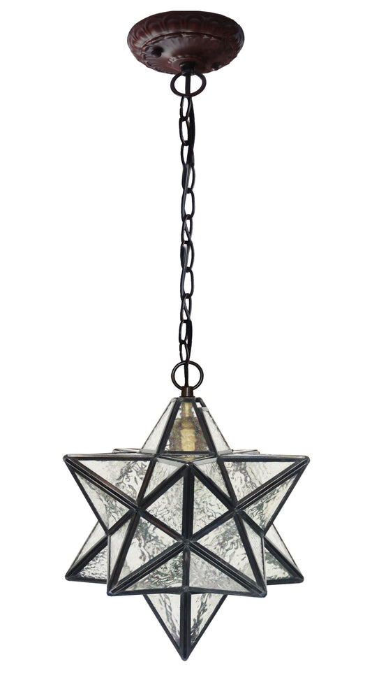 Star Shade Stained Glass Leadlight Tiffany Pendant Light *Limited