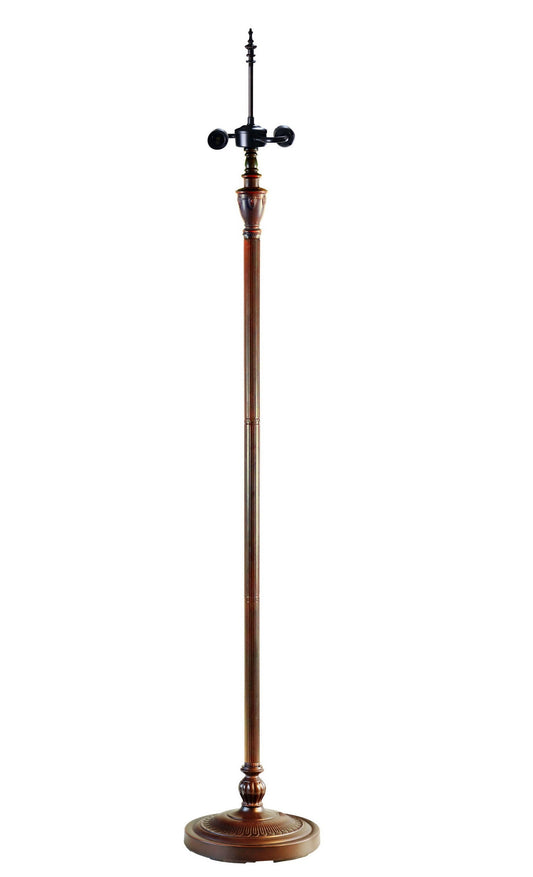 2-Light Metal Vintage Floor Lamp Base for 18" 20" wide Tiffany Lamp shade