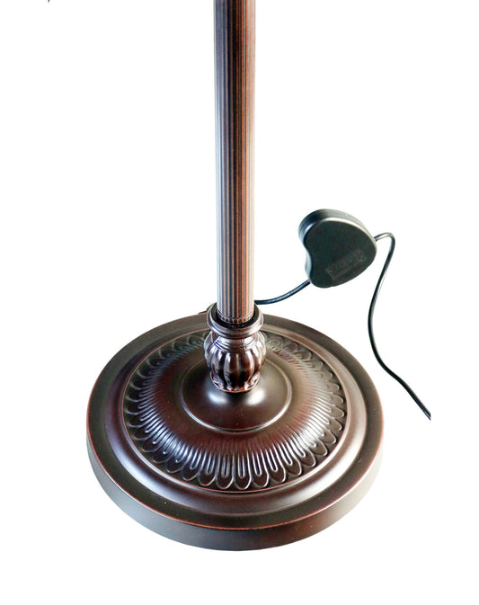 2-Light Metal Vintage Floor Lamp Base for 18" 20" wide Tiffany Lamp shade