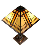 Large Tradional Mission Style Tiffany Table Lamp