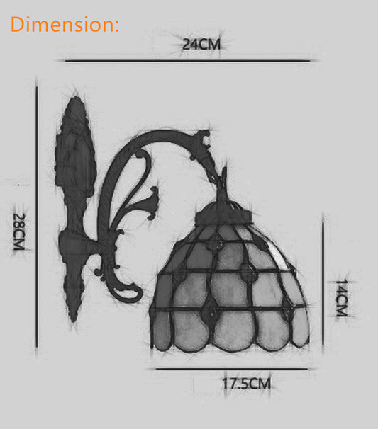 Flower Style Tiffany Wall lights Down lights wall Sconce