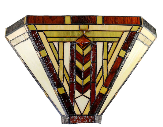 Art Noumea Geometric shape Stained Glass Tiffany Wall Light Wall Sconce
