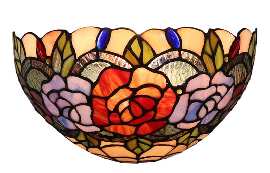 Rose Style Tiffany Wall Sconce