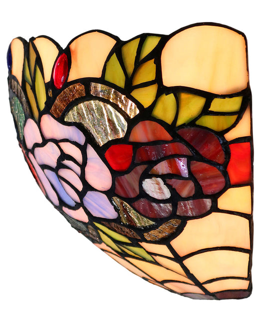 Rose Style Tiffany Wall Sconce