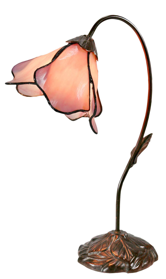 Elegant Flower Pink Water Lily Style Tiffany Table Lamp