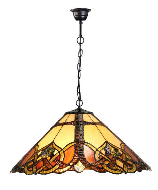 16" Tuscany Sunset Stained Glass Tiffany  Pendant Light