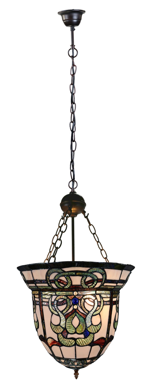 Gorgeous Antique Style iris flower Tiffany Up-lighter Pendant Lights