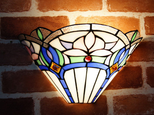 Amazing Water Lily Style Tiffany Wall Sconce