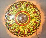 Traditional Huge 20" Dragonfly Flower Tiffany Floor Lamp