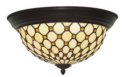 Elegant Bead Tiffany Style  Flush Mount Ceiling Lights
