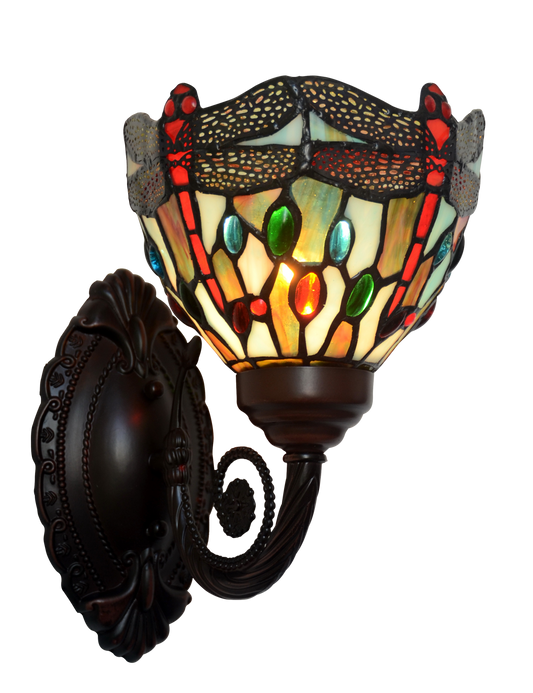 Colorful Dragonfly Tiffany Wall up lights wall Sconce