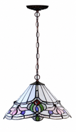 12 “ Water Lily Style Stained Glass Tiffany Pendant Light