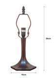 1 Lights  Vintage Lamp Base  for 10" Tiffany Lamp Shade