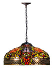 Timeless Collectio@ Large 18 inches Rose Style Tiffany Pendant Light