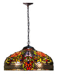 Timeless Collectio@ Large 18 inches Rose Style Tiffany Pendant Light