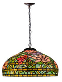 Timeless Collectio@ Large 18 inches Peony Style Tiffany Pendant Light