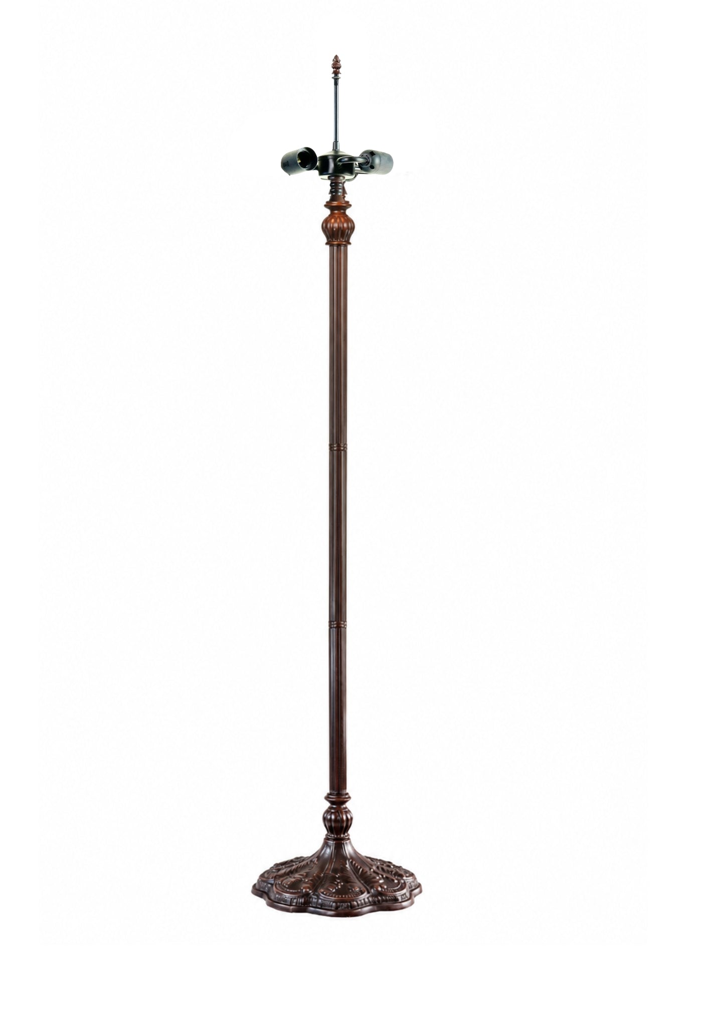 Joanne Tiffany 20" Dragonfly & Lotus Stained Glass Tiffany Floor Lamp