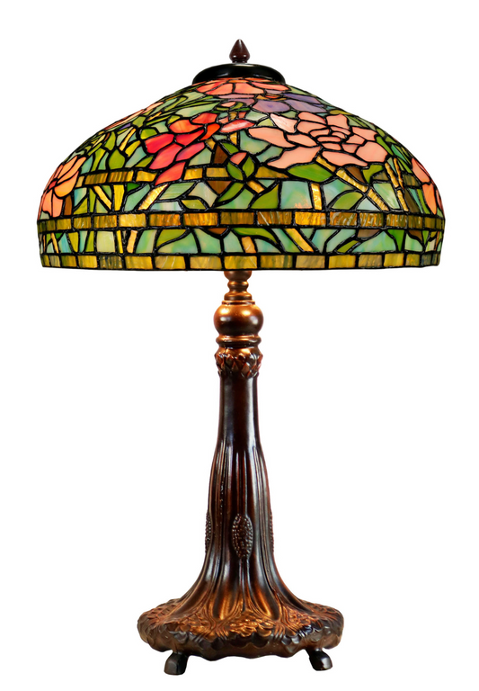 Timeless Collection@ Huge 18 inches Peony Style Tiffany Table Lamp