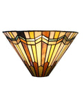 Art Noumea Geometric Stained Glass Tiffany Wall Light Wall Sconce
