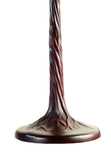 Premium Quality Vintage Metal Trunk Style Tiffany Lamp Base – Antique Brown (3-Light)