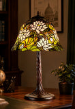 Limited Edition@16" Large Pink Lotus  Tiffany Table Lamp