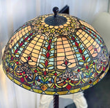 Gorgeous Huge 22" Baroque style Tiffany Floor Lamp (only 1)