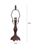 Metal Vintage Lamp Base  for 8" Wide Tiffany Mini Table Lamp
