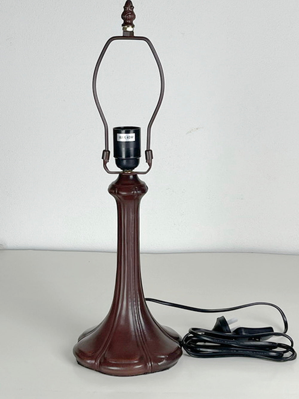 1 Lights  Metal Vintage Lamp Base  for 10" -12"Tiffany Lamp Shade