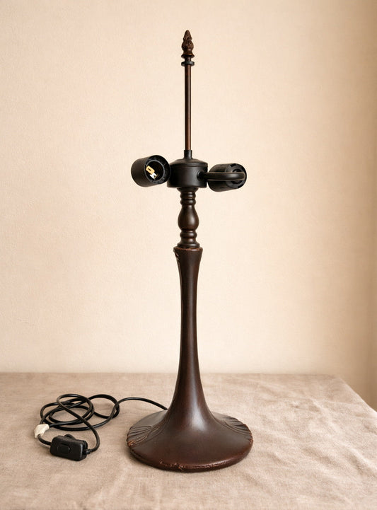 Classic Antique Bronze Table Lamp Base – Designed for 16" Tiffany Shades