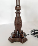 Premium Vintage Bronze Table Lamp Base – Dual E14 Sockets (For 10"–12" Tiffany Shades)