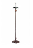 Heavy Metal 3-Light Floor Lamp Base with Extra-Large Ornate Base for 18“ 20” Tiffany Lamp Shade