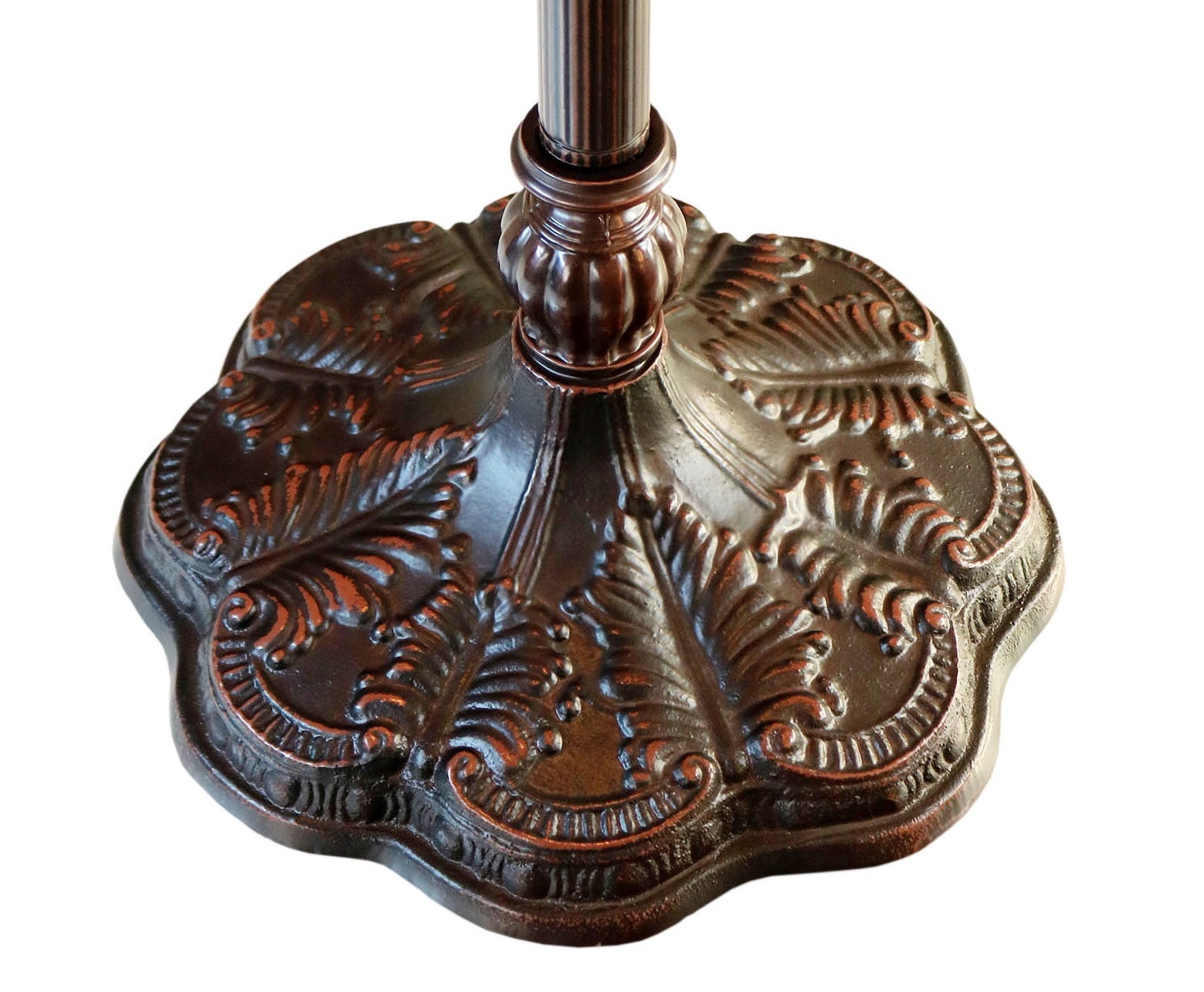 Antique Style Premium 2-Light Floor Lamp Base for 18"–22" Large Tiffany Shades
