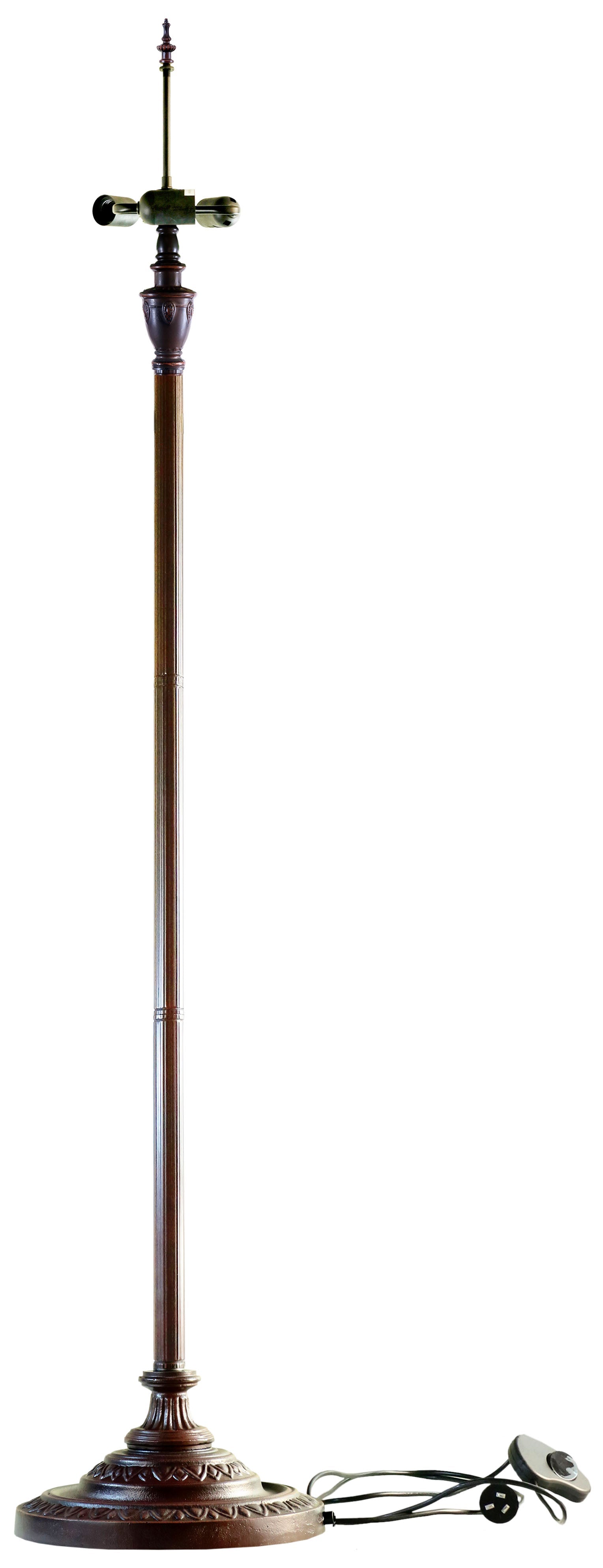 Limited Edition Grand 20" Green Purple Dragonfly Style Leadlight Tiffany Floor Lamp