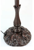 Ornate Heavy Metal Dual-Light Floor Lamp Base for 16"- 20" wide Tiffany Lamp shade