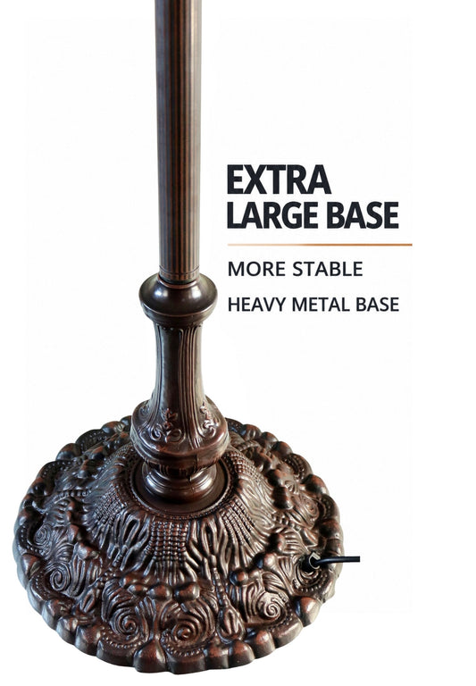 Premium Vintage Style Three-Light Metal Alloy Lamp Base for 18-Inch, 20-Inch and Larger Shades