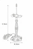Heritage Zinc Alloy Tiffany Lamp Base – Antique Bronze Finish – Dual E27 Socket – Fits 16" Shade
