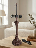 Vintage Grapevine and Leaf Motifs Lamp Base for 16" Tiffany Lamp Shade – Dual E27 Sockets