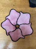 Double Lamp shade Flower Pink Water Lily Style Tiffany Table Lamp