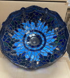 14" Large  Blue dragonfly Style Tiffany Table Lamp