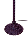 Large Golden Peacock Stained Glass Tiffany Torchiere Floor Lamp
