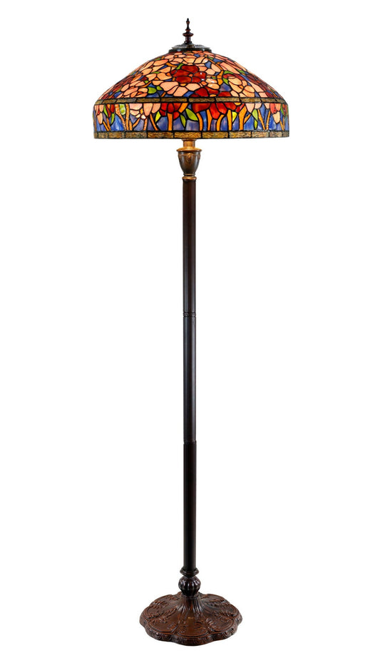 Timeless Collection@ Huge 18 inches Oriental Poppy Style Tiffany Floor  Lamp