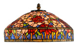 Timeless Collection@ Huge 18 inches Oriental Poppy Style Tiffany Floor  Lamp