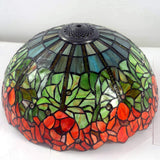 Large 16" Water Lily Style Stained Glass Tiffany Table Lamp