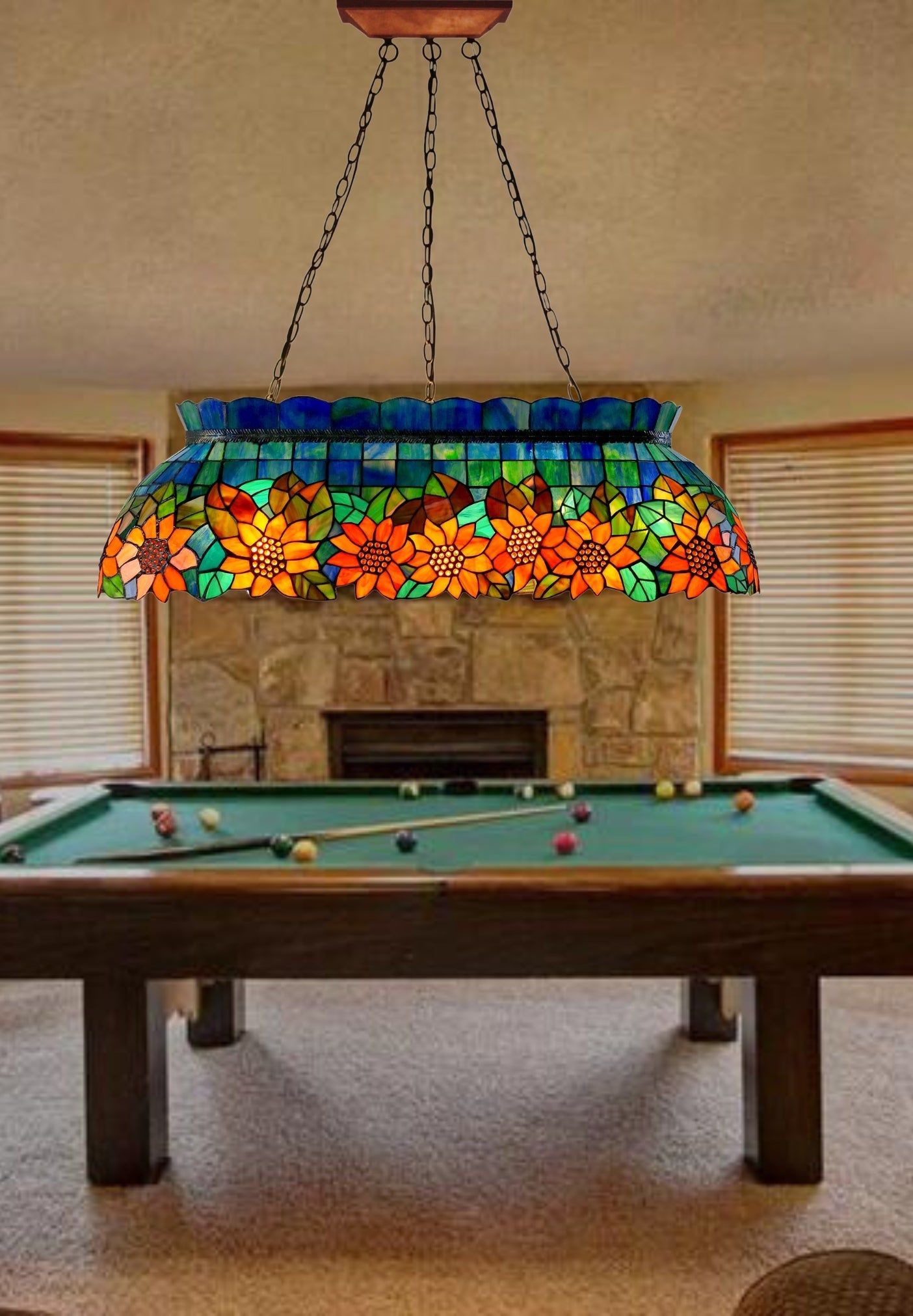 Sydney Pickup only*Tiffany Pool Table Lights Dining Room Kitchen Island Farmhouse Pendant Light*6-Light