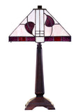 Large Classical Mission Style Leaf Tiffany Table Lamp