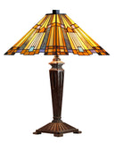 Large Mission Style Inglenook Tiffany Table Lamp