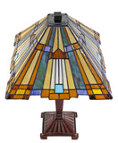 Large Mission Style Inglenook Tiffany Table Lamp